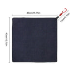 Golf Cleaning Towel Black 15.7x15.7 Inch With Magnet Hook Microfiber Supplies Golf Special Use Wet and Dry Dual Cleaning Towel