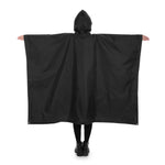Waterproof Rain Poncho Lightweight Hooded Rain Coat Picnic Mat Blanket Sun Shelter