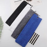 Microfiber Golf Towel 40X40cmTowel Hook and Loop Fastener The Convenient Golf Cleaning Towel Black Grey Blue White New