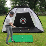 2M Golf Cage Practice Net Training Indoor Outdoor Sport Golf Exercise Equipment Garden Trainer Portable Golf Training Tent