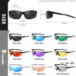 Semi-Rimless Photochromic Polarized Sunglasses Men Women Mirror Pink lens Driving Sports Goggle