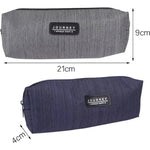 Small Pencil Bag Zipper Makeup Brush Holder Canvas Pencil Case Pouch