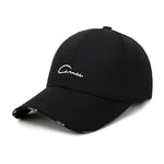 Hat Men and Women Golf Cap Spring and Summer Black and White Leisure Travel Sun Protection Cap