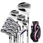 Brand Cougar. Women’s Women Female Ladies Golf Clubs Complete Set and Half Golf Clubs Set Graphite Shaft Steel Shaft with Bag