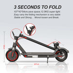 AOVOPRO New Upgraded Electric Scooter 350W 31km/h Adult APP Smart Scooter Shock-absorbing Anti-skid Folding