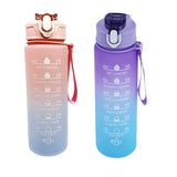 900ML Sports Water Bottle with Time Marker Leak-proof Cup Motivational Portable Water bottle for Outdoor Sport Fitness BPA Free