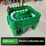 PGM Electric induction Golf serve Machine ABS Material Automatic Golf Ball Dispenser Clubs Holder Golf Training Service