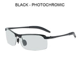 Men's Polarized Sunglasses Photochromic Driving, Golf Change Color Gradient Sun Glasses Day Night Vision Driver Eyewear