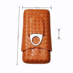 Cigar Case with Cigar Cutter Leather Humidor 3pcs Cool Gadgets