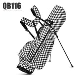 PGM Women Golf Bag Waterproof Bracket Bag Ultra Light Golf Pouch Plaid Printed