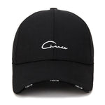 Hat Men and Women Golf Cap Spring and Summer Black and White Leisure Travel Sun Protection Cap