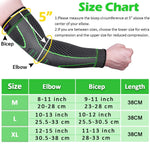 Sports Arm Compression Sleeves Anti-Slip Elbow Support Youth Adult Cycling Basketball Football Volleyball Baseball Tennis Golf