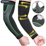 Sports Arm Compression Sleeves Anti-Slip Elbow Support Youth Adult Cycling Basketball Football Volleyball Baseball Tennis Golf