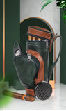 Golf Portable Cigar Bag Cigar Travel Storage Humidor with Humidifier Cigar Cutter
