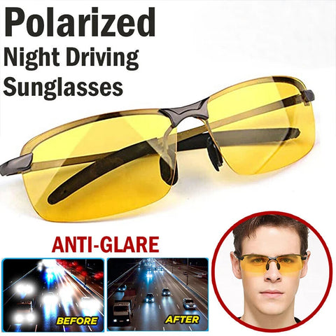 Car Night Drive Glasses Anti-Glare Anti-UV Driving Sunglasses