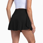 Women Pleated Skirt with Pockets Short Athletic Skirts Crossover High Waisted Golf Skorts