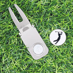 Golf Cigar Holder Divot Repair Grip Clip Foldable  accessories For Golfers Golf Bags And Carts Zinc alloy