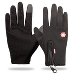 Winter Men Women Gloves Warm Touchscreen Sport Nonslip Zipper