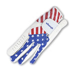 Golf Gloves American Flag Left Hand Leather Soft Breathable Pure Sheepskin Golf Gloves
